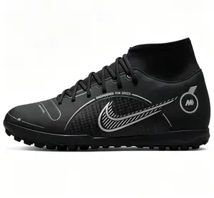 Nike Mercurial Superfly 8 Round-Toe Lace-Up TF Turf Football Shoes for Men and Women in Black Trending Shoes, House White Official Shoes to Get / Maison Mihara