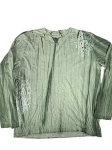 Green Pollution Y2K with Hardware Long Sleeve Shirt