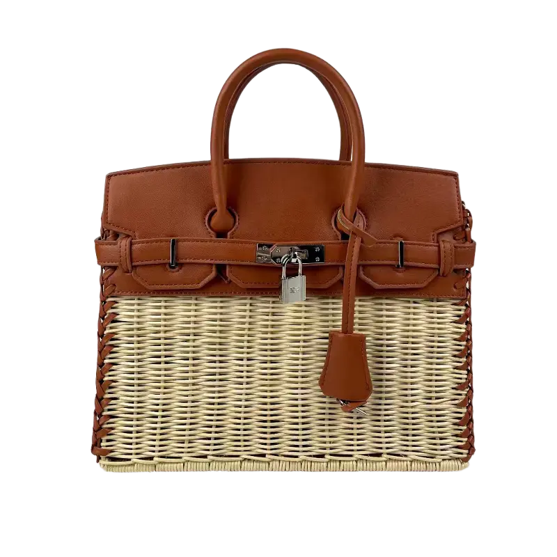 fashion woman Women Handmade Woven Bag, Casual Fashion Crossbody Handbag, Classic Picnic Bag, All Season Daily Shoulder Bag, Ideal Gift for Women