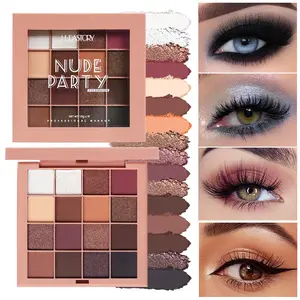 Daily Eye 16 Color Eye Shadow Pearl Dumb Light Brown in Europe and the United Earth Color Makeup Waterproof Easy Colored Spot Wholesale