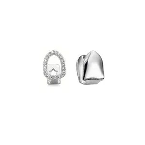 Trendy Dental Accessories with Sparkling Crystals & Heart Designs, Stylish Light Weight Teeth Jewelry for Unique Personality Expression