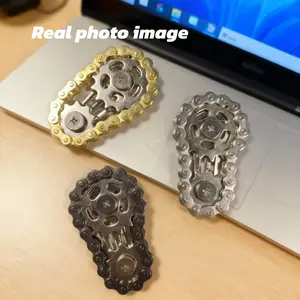 Chain Tooth Mechanical Flywheel Fidget Spinner Antistress Anxiety Metal Bike Chains Spinner EDC Toys for Children Adult Hand Toy