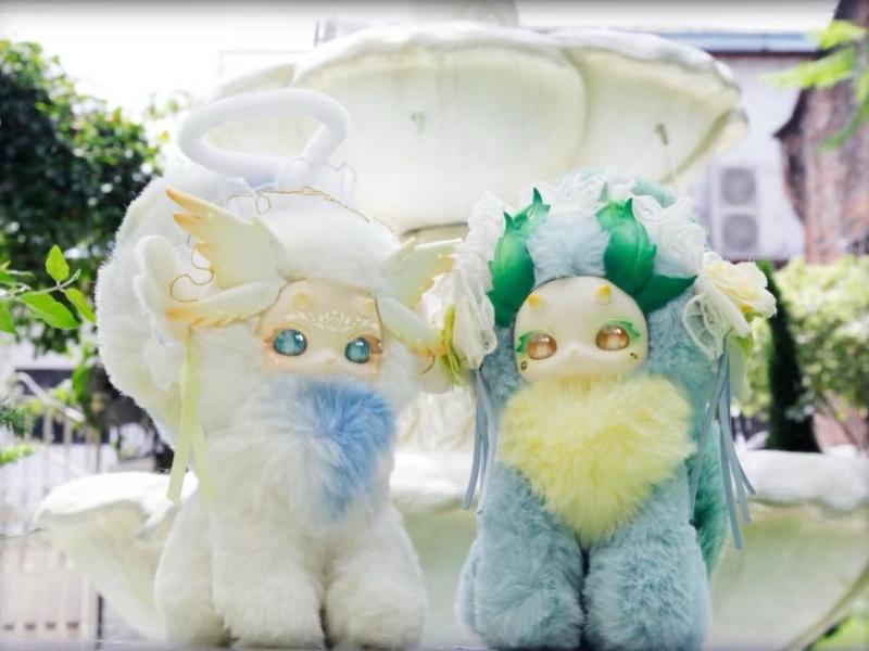 TuTulong Fantasy Biology Second Generation Cat, Cat, Dragon Magic Academy Series Ornament Plush Blind Box