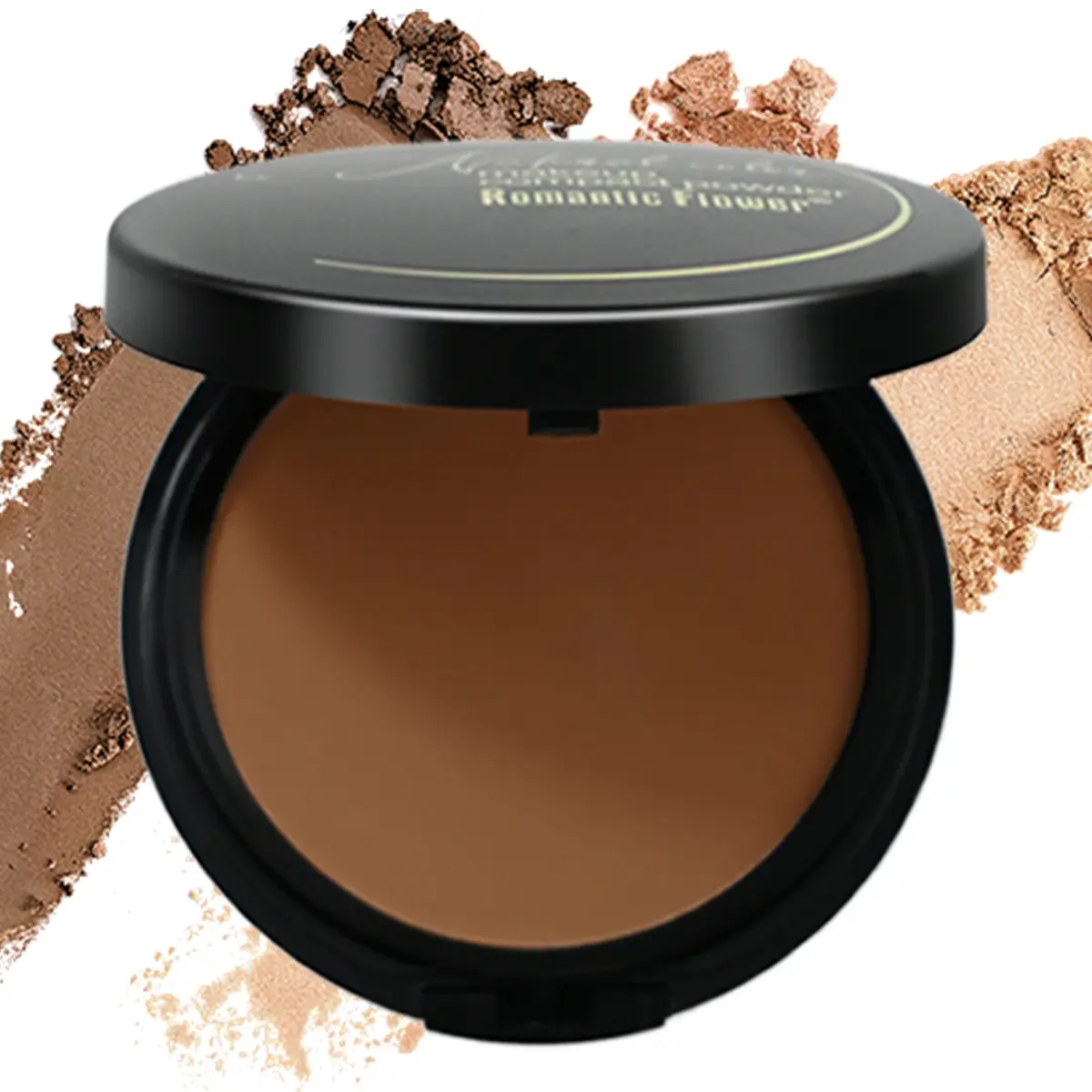 6 Shades Matte Finish Pressed Powder, Matte Buildable Contour Long-Lasting Face Makeup Contour Compact Powder Facial Contouring Powder For Dark Skin