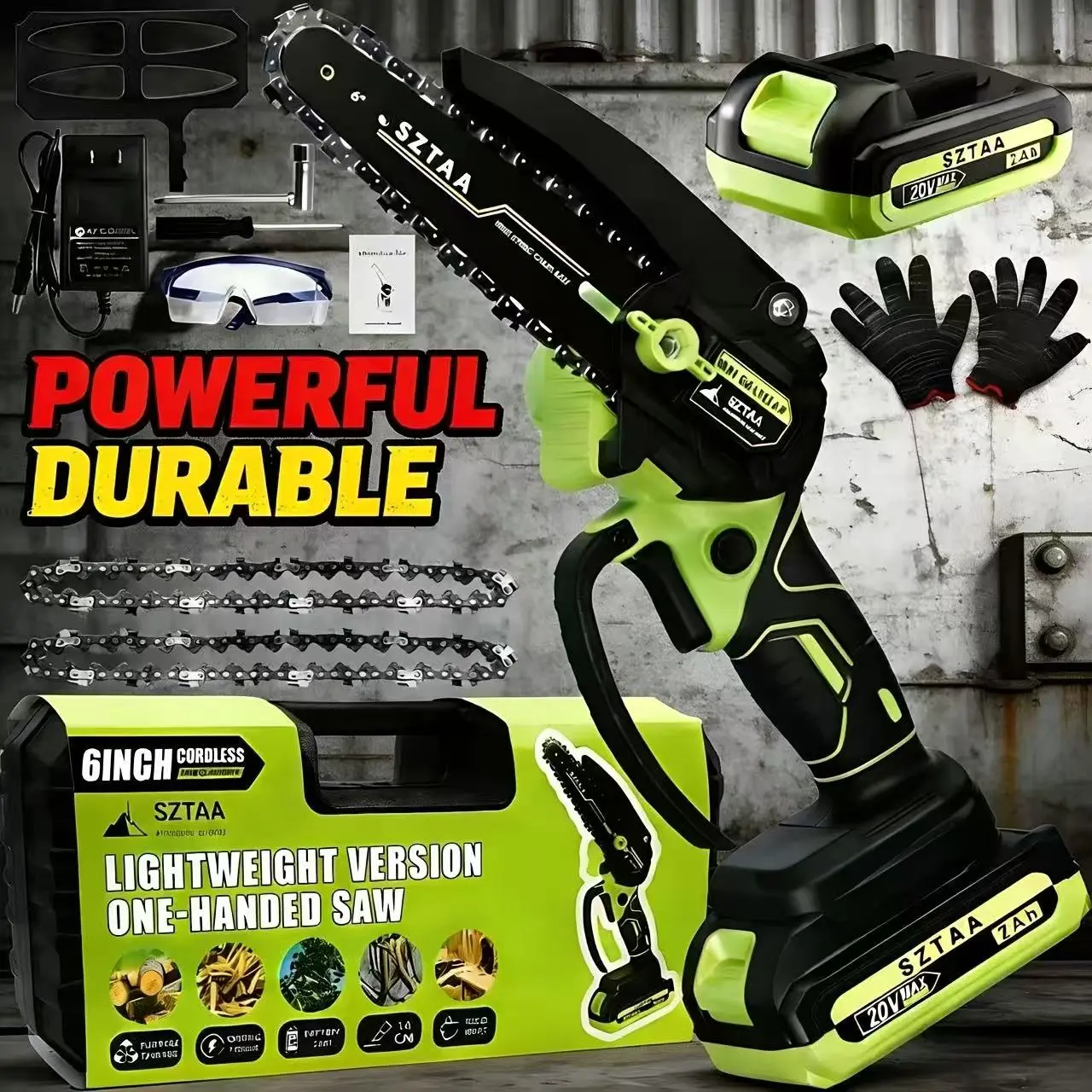 6" |1 Battery | Green-pro