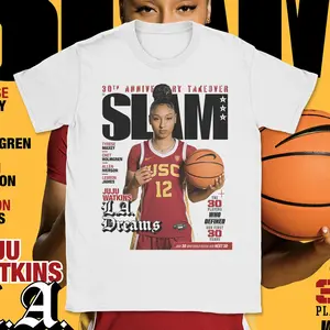 Ships within 24 Hours: Juju Watkins Cover Graphic T-Shirt - Retro Basketball Print, Unisex Short-Sleeve Casual Streetwear Tee for Men & Women. The perfect gift for fans-ideal for fan support, game day outfits, or birthday presents!