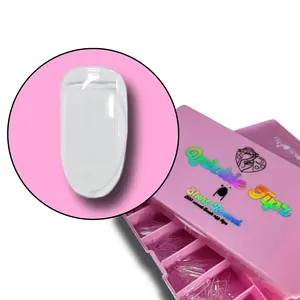 FULL COVER QUICKIE TIPS – SHORT ROUND – 500 PIECE SOAK OFF