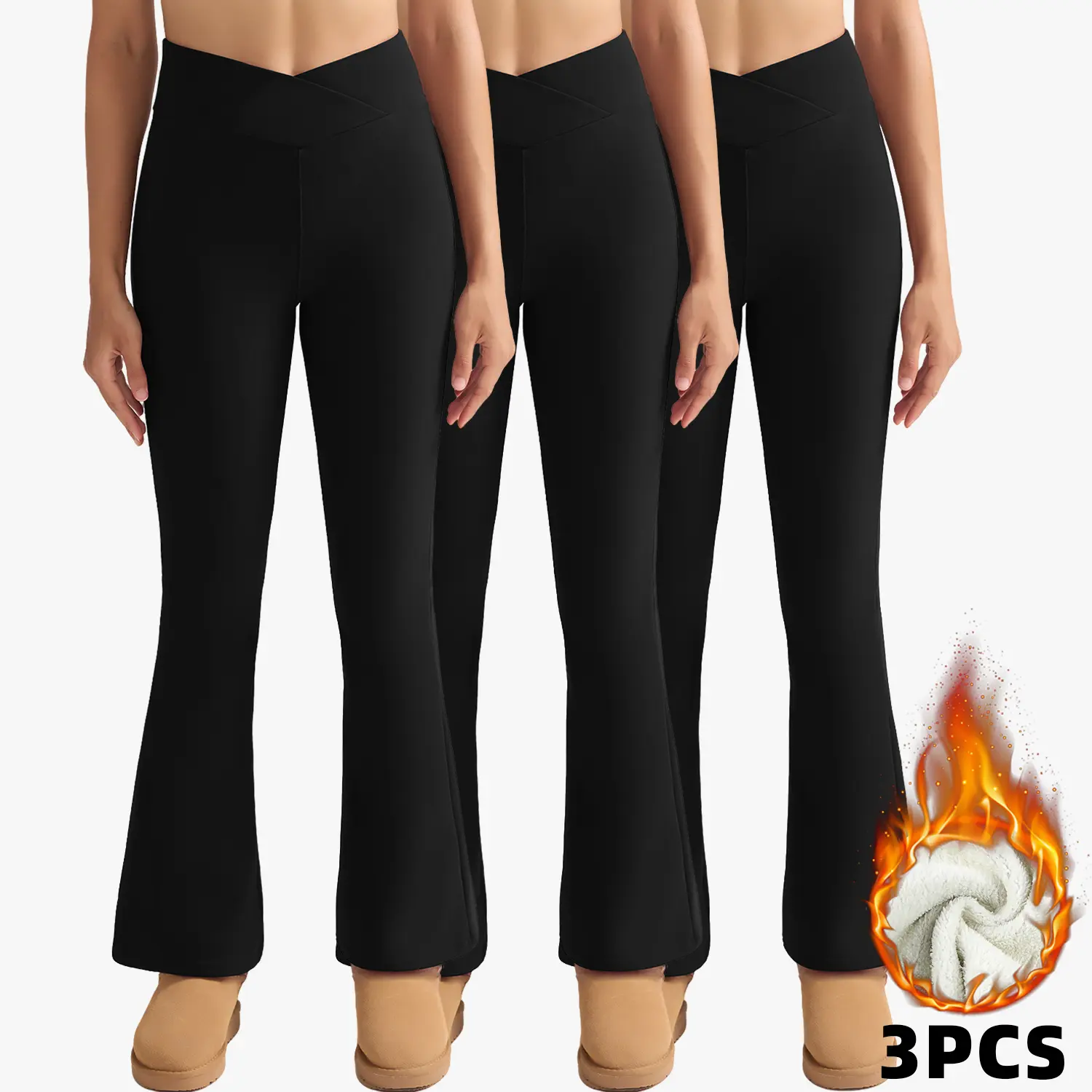 3 Pack Bootcut leggings