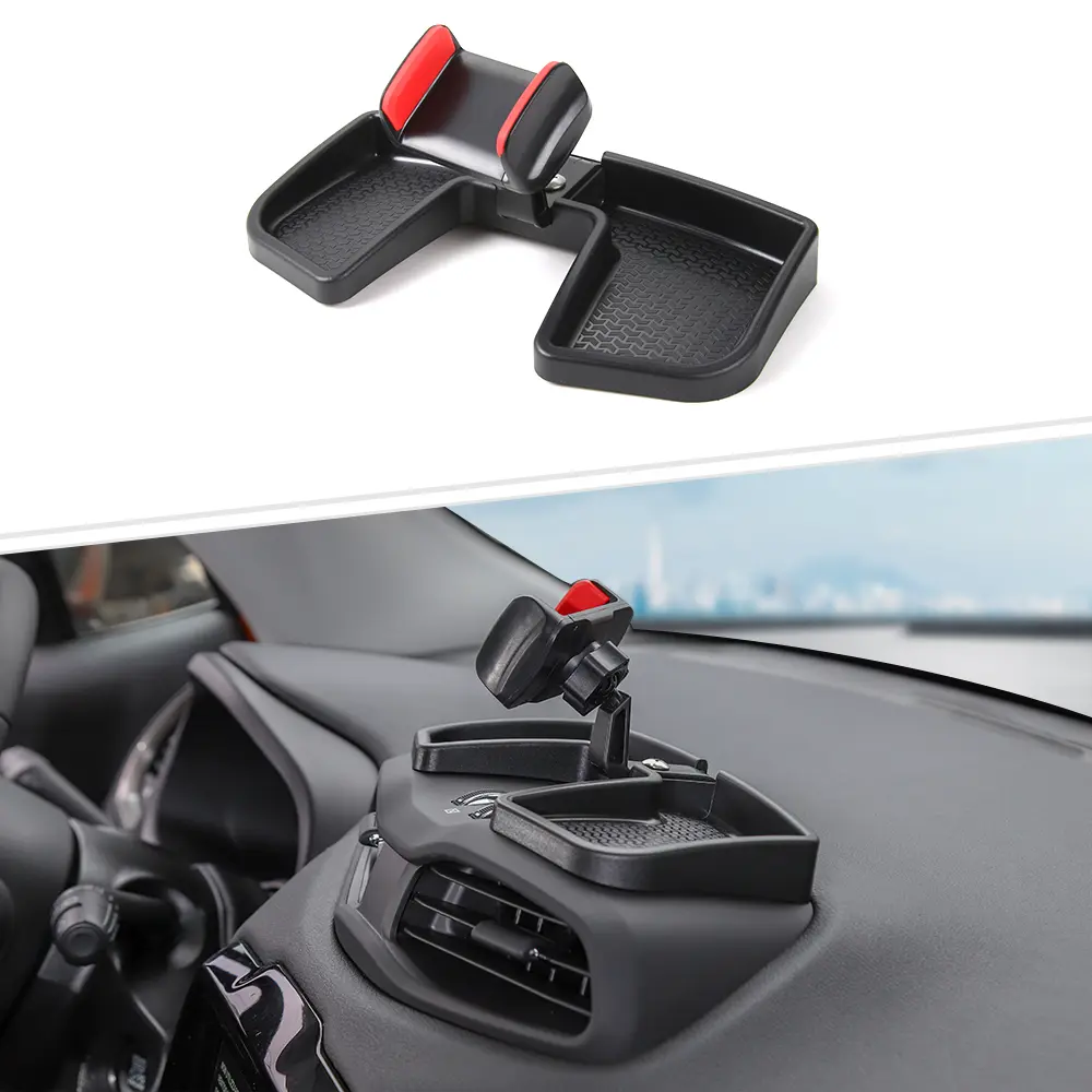 Car Console Mobile Phone Bracket Holder Storage Box Tray for Jeep Renegade 2016+ Interior Accessories