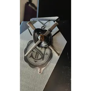 Iron Coffin Nail Necklace cross with Tiger’s Eye