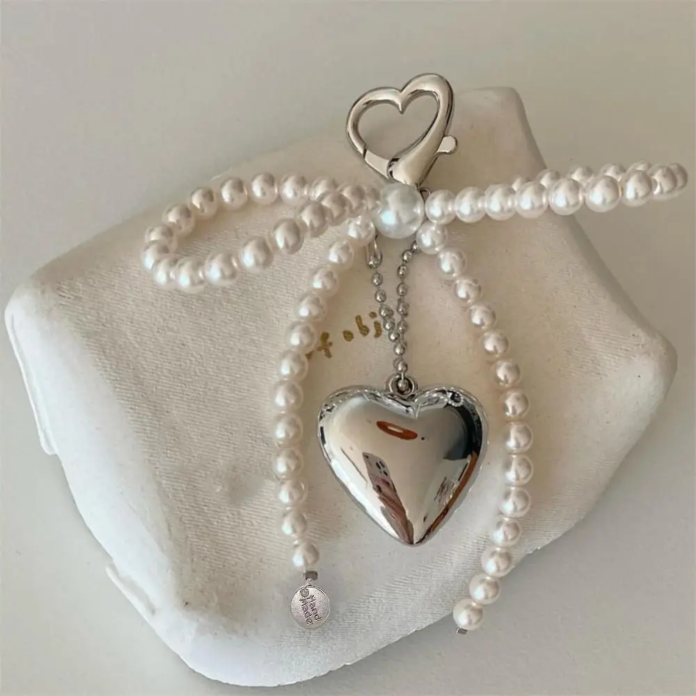 Heart Shaped Pendant with Faux Pearl Decor Phone Chain, Cute Phone Lanyard, Fashion Phone Strap for Women & Girls, Phone Accessories, Charms