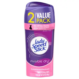 Lady Speed Stick Invisible Antiperspirant Deodorant, Dry, Shower Fresh, 2.3 Oz Twin Pack Colgate-Palmolive Company