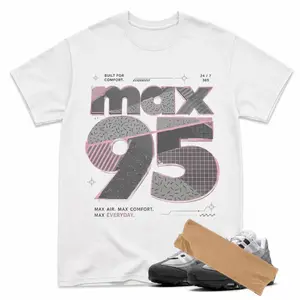 AM95 Pink Foam Match Shirt, Max 95 Graphic Tee, 90s HipHop Tee, Gift For Women and Men, Unisex T-Shirt, Cozy Gift