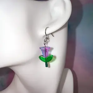 Aurora's - Beaded Flower Earring