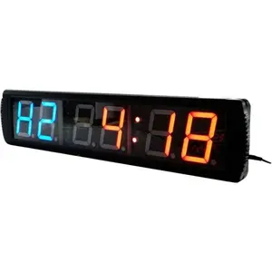 AZOOU 4-inch High LED Fitness Gym Interval Timer Programmable Wall Clock for Multifunction