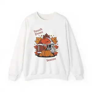 Touchdown Season Sweatshirt - Unisex Heavy Blend Pullover, Football Gift, Fall Fashion, Cozy Sportswear, Game Day Apparel