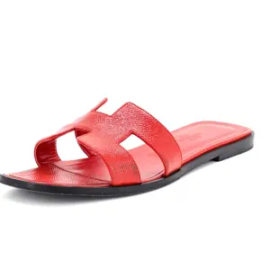 Pre-owned Hermes Women's Oran Sandals Patent by Rebag