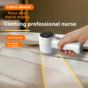 Electric Lint Remover and Fabric Shaver Rechargeable Clothes Shaver for Sweater Furniture Couch 3-Speed Pill Remover Defuzzer to Remove Fuzz Pilling from Blanket Jacket Portable with Digital LED Display