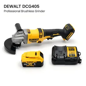 Dewall DCG405 Angular Sander, 100-125mm Grinding Disc, M10-M14 Spindle Compatibility, 9500 RPM High-Speed Cutting Tool with Letter Opener