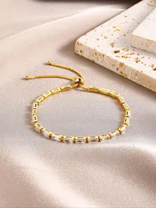 Women's Elegant Tennis Bracelet, Exquisite Trendy Bracelet, Fashionable Jewelry for Women & Girls As Gift, Trendy Stack Bangle, Fashionable Bangles