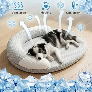 Orthopedic Cooling Dog Bed, Breathable Summer Pet Bed, Soft Washable Dog Mattress, Non-Slip Pet Pad for Small, Medium, Large Dogs and Cats