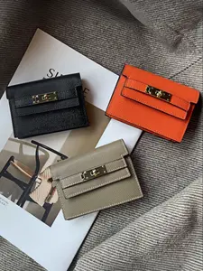 Women's New Small Magnetic-Resistant Card Holder, Multiple Slots Leather Accordion Design, High-Quality Luxury Credit Card Organizer