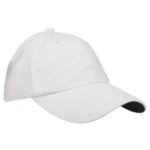 PAGE and TUTTLE Mens Performance Square Mesh Cap Golf Athletic Athletic Cap - White
