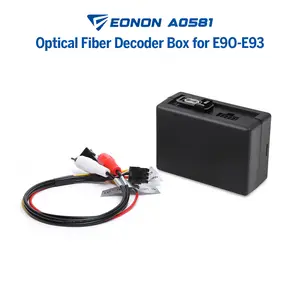 EONON A0581 Optical Fiber Decoder Box for E90A13/E90A12S/E90X6S Car Radio, Compatible with 2005-2013 BMW 3 Series (E90/E91/E92/E93)
