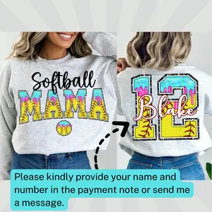 Personalized Softball Drip shirts, Custom Order , Gameday Softball , Custom Softball , Customized Softball, Softball sublimation