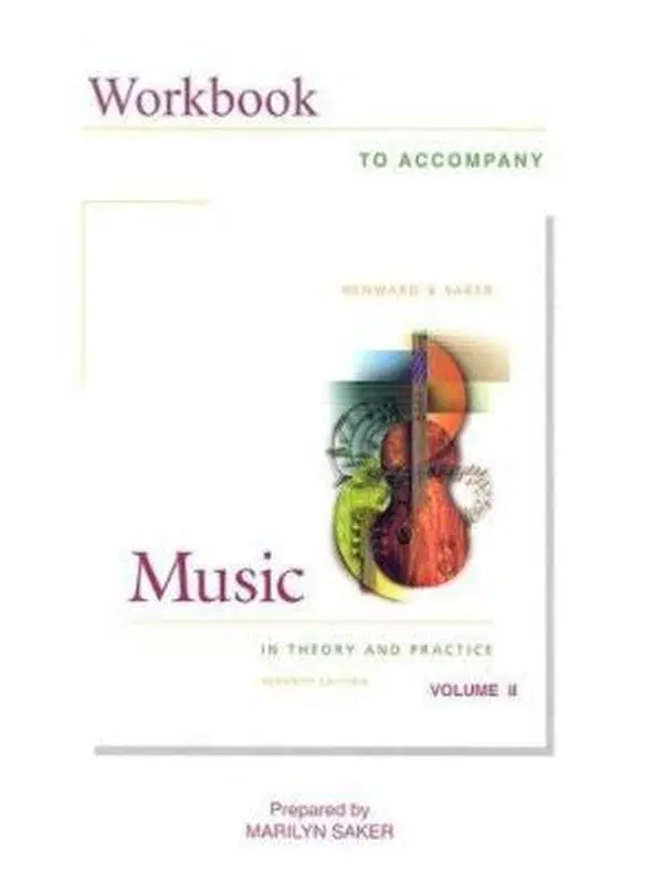 Used "Music in Theory and Practice Vol. 2" Tutorial Workbook by Bruce Benward, Includes Finale Software (Plastic Comb Binding)