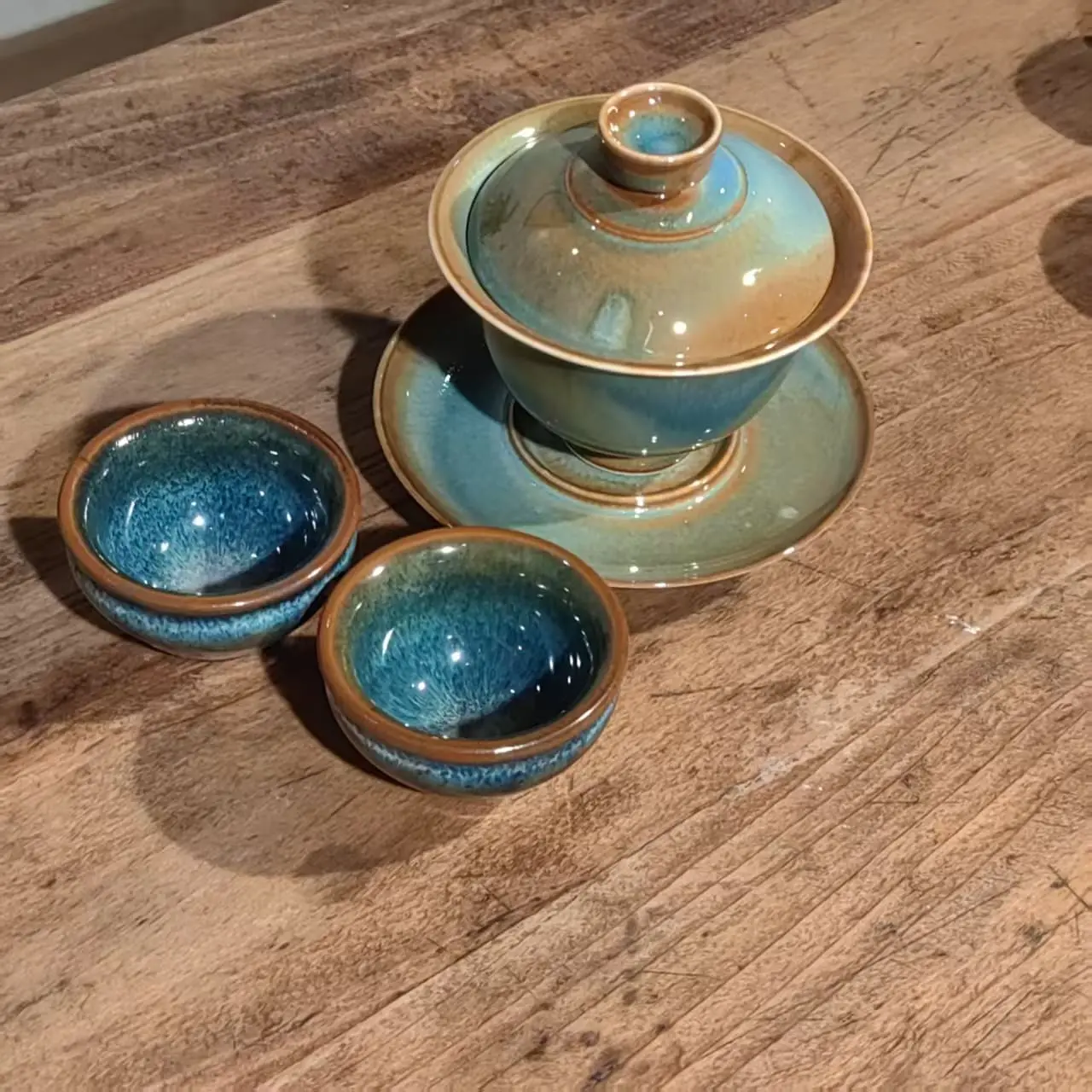 Tenmokus Ceramic,  Jianzhan Tea Cup, Chinese Handmade Teacup, Ocean's Gaze Teacup