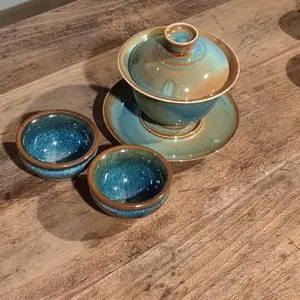 Tenmokus Ceramic,  Jianzhan Tea Cup, Chinese Handmade Teacup, Ocean's Gaze Teacup