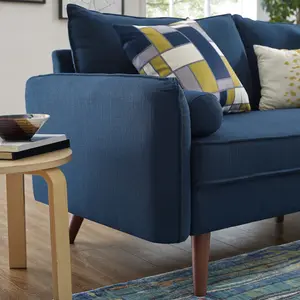 Modway Revive Upholstered Fabric Loveseat in Azure