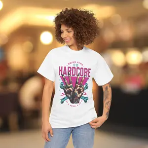 Hardcore Kindness Tee, Unisex Heavy Cotton T-Shirt, Graphic Tee for Animal Lovers, Casual Wear, Unique Gift Idea, Statement Shirt