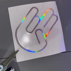 Shocker Vinyl Decal Holographic 8x8 Inches Trending Design Durable Vinyl Material for Stylish Decor
