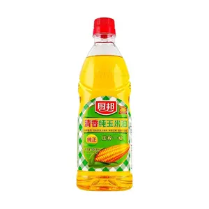 CHUBANG 100% Pure Corn Oil 900ml - First Cold Pressed Edible Oil for Frying, Baking, Chiffon Cakes & All Cooking