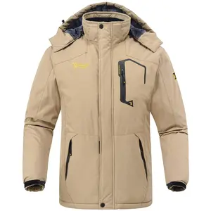 Men's Waterproof Ski Snow Jacket  Mountain Rain Jackets Fleece Outwear With Muti Pockets Winter Coat Outdoor Clothing  Windbreaker fits