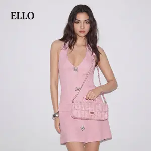 Tweed Chain Shoulder Bag 2026 Women's Elegant Handbag in Multiple Colors for Work & Daily Use