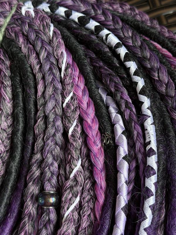 Purple Pink Ombre DE Dreads