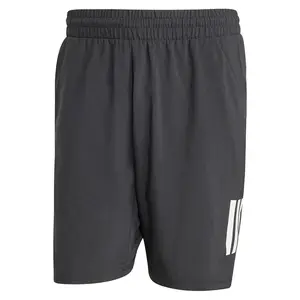 Men's Club 3 Stripe 9 inch Tennis Short Black