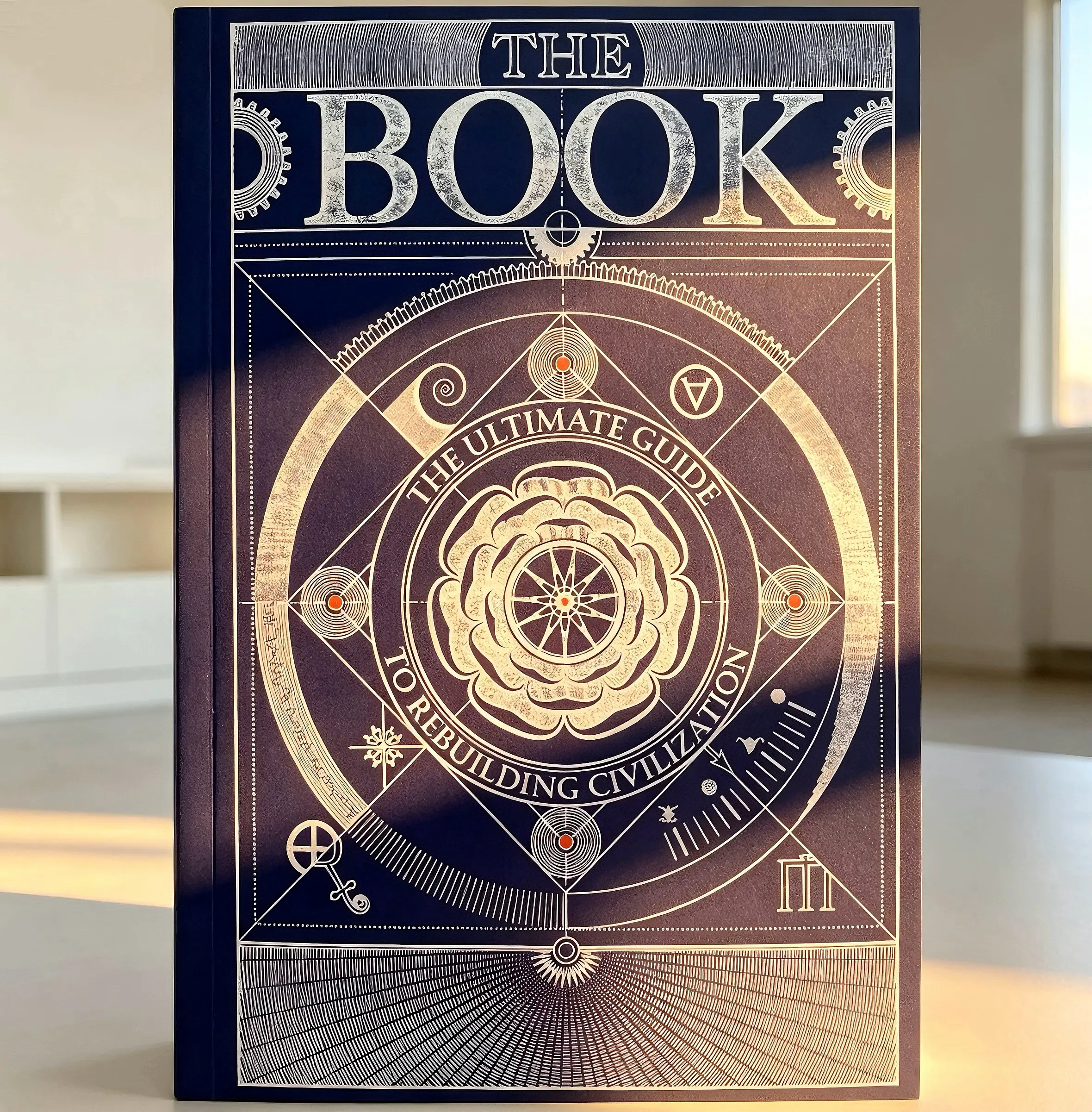 The Book: The Ultimate Guide to Rebuilding Civilization Inspirational Illustrated Science Encyclopedia for Adults 400+ Pages Detailed Catchy Illustrations Unique Vintage Artifact Knowledge Book A5 English Paperback Dark Academia Essential
