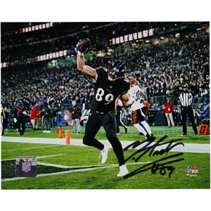 Mark Andrews Baltimore Ravens Autographed 8" x 10" Touchdown Spike Photograph - Fanatics Authentic Certified - NFL Memorabilia