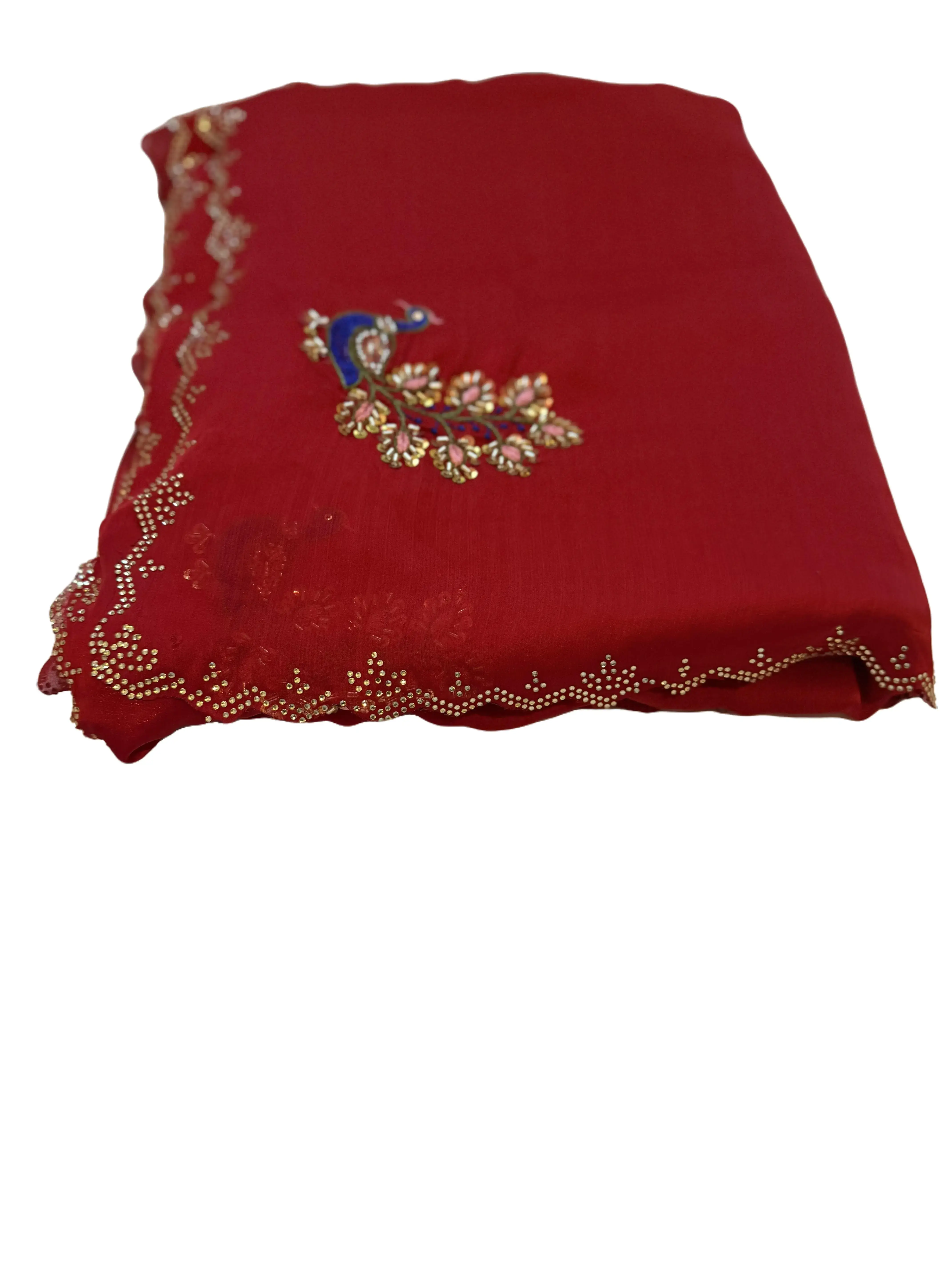 Satin Chiffon Saree with blouse