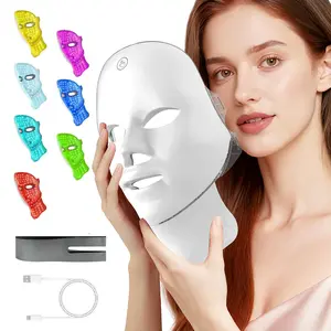 GlowTech Red Light Mask, red light masks, suitable for different skin types, at-home facial skincare, wireless portable rechargeable. Blackhead Cleaning Instrument Blackhead Vacuum Cleaner