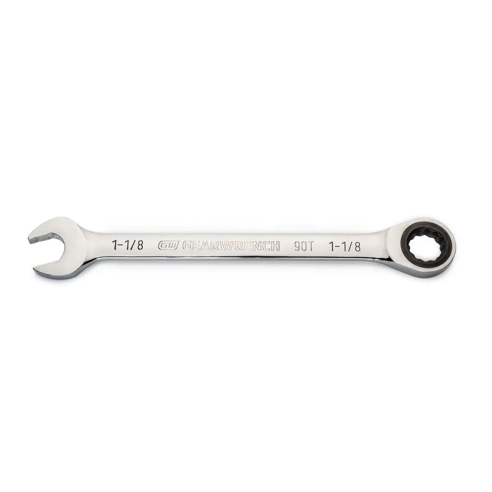 GEARWRENCH 86955 1-1/8 Inch 90-Tooth 12 Point Ratcheting Combination Wrench