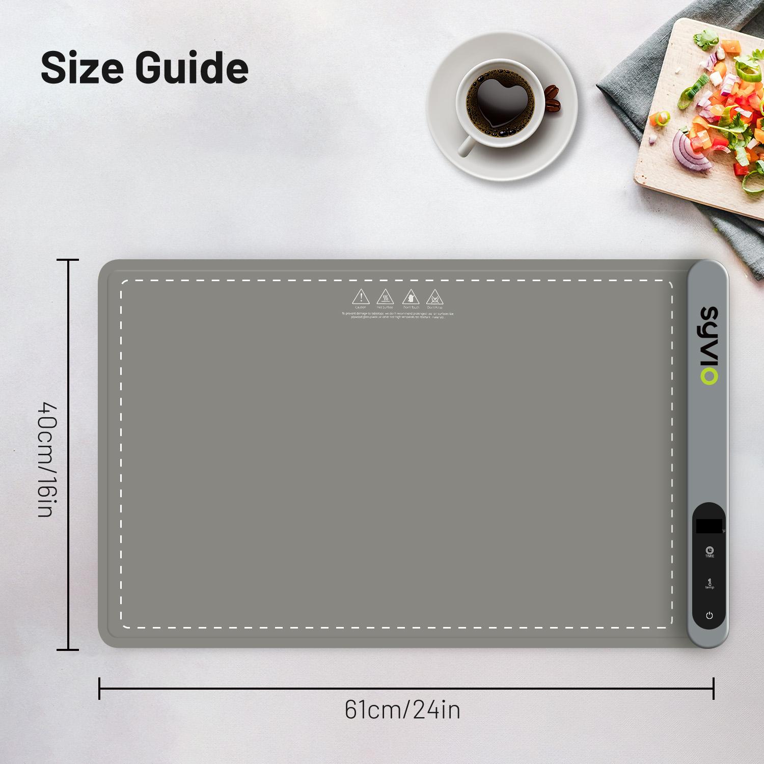 Syvio space heater Food heating plate with a maximum temperature adjustable to 212°F a multi-functional hot pot kitchen appliance