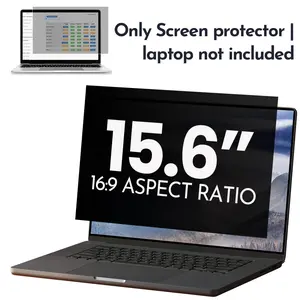 1 piece of privacy screen protector for 15.6-inch laptops, suitable for laptops with 16:9 aspect ratio, 28° anti-peeping viewing angle protection. Blocks UV rays and blue light! Can be used safely in offices, conference rooms and other places!