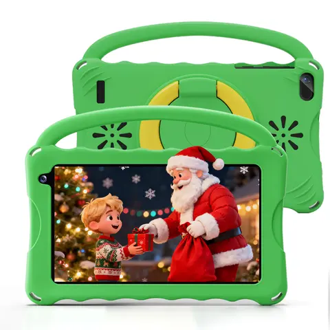 Digiland 7in Durable Kids Learning & Entertainment Tablet for 1-3 Years, 4GB RAM 32GB ROM Touchscreen Android Tablet with Parental Control, Eye Protection Screen, Type-C, PBS Kids, Math & Read Apps, 5MP Camera, Portable Handheld Device