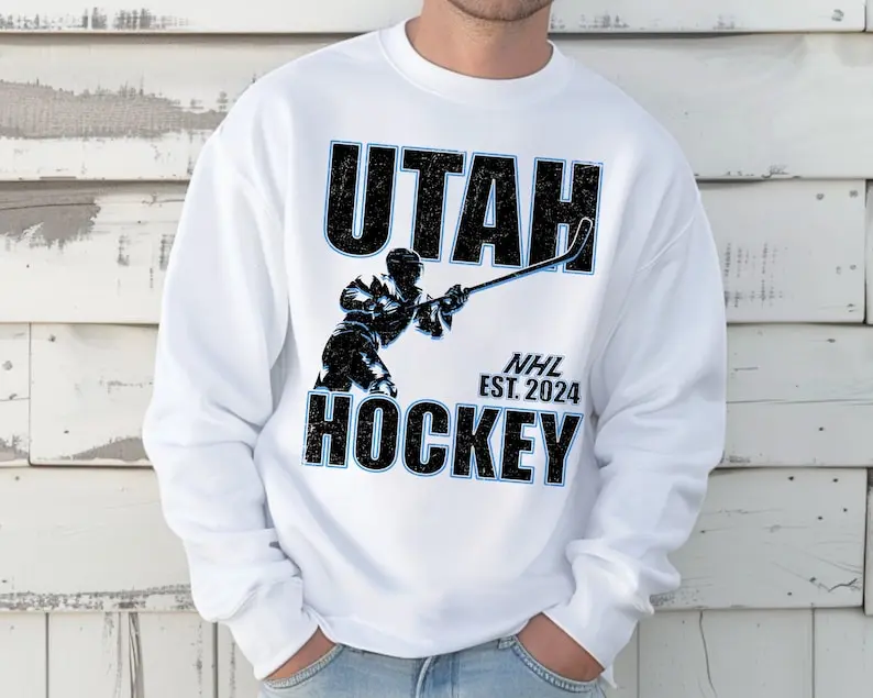 Vintage Utah Hockey Sweatshirt – Retro Gameday Crewneck for Fans & Hockey Moms
