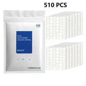 510 pcs, BeautifulStart, Multi‑Size Hydrocolloid Pimple Patches, 0.3mm Ultra‑Thin Invisible, Tea Tree Centella Infused Waterproof Daytime Skin Care Stickers